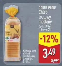 ALDI Chleb tostowy maślany Dobre Plony oferta