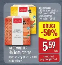 ALDI Herbata czarna Westminster oferta