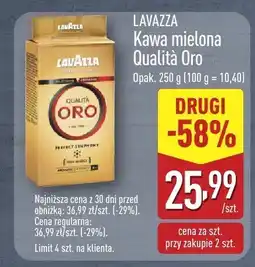 ALDI Kawa mielona Qualita Oro Lavazza oferta