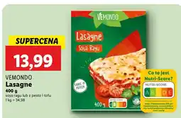 Lidl Lasagne soya ragu Vemondo oferta
