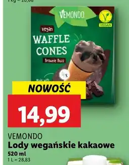 Lidl Lody wegańskie kakaowe Vemondo oferta