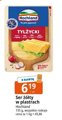 E.Leclerc Ser żółty Tylżycki w plastrach Hochland oferta