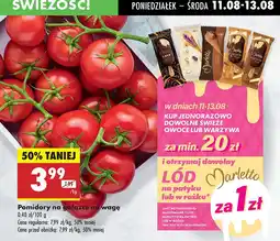 Biedronka Lód Marletto za 1 zł - przy zakupie świeżych owoców i warzyw za min. 20 zł oferta