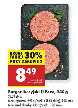 Biedronka Burger iberyjski El Pozo oferta