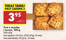Biedronka Tost z szynką i serem Biedronka oferta