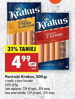 Biedronka Parówki Krakus oferta