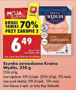 Biedronka Szynka zawędzana Kraina Wędlin oferta