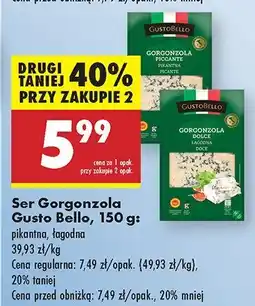 Biedronka Ser Gorgonzola Gusto Bello oferta