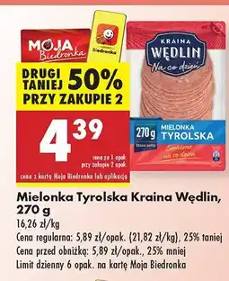 Biedronka Mielonka Tyrolska Kraina Wędlin oferta