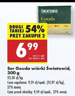 Biedronka Ser Gouda wiórki Światowid oferta