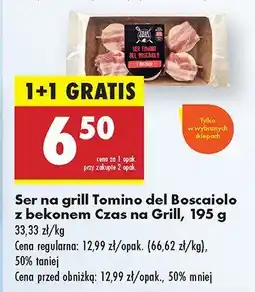 Biedronka Ser na grill Tomino del Boscaiolo z bekonem Czas na Grill oferta