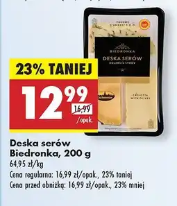 Biedronka Deska serów Biedronka oferta