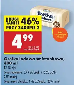Biedronka Lody Osełka lodowa śmietankowa oferta