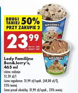 Biedronka Lody Familijne Ben&Jerry's oferta