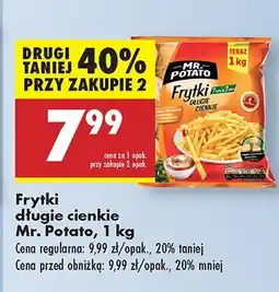 Biedronka Frytki długie cienkie Mr. Potato oferta