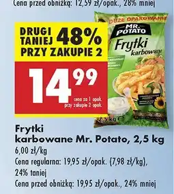Biedronka Frytki karbowane Mr. Potato oferta