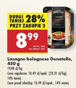 Biedronka Lasagne bolognese Donatello oferta