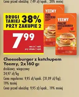 Biedronka Cheeseburger z ketchupem Yeemy oferta
