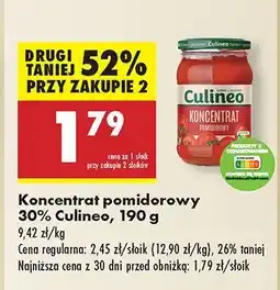 Biedronka Koncentrat pomidorowy 30% Culineo oferta