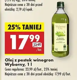 Biedronka Olej z pestek winogron Wyborny oferta