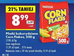 Biedronka Płatki kukurydziane Corn Flakes Nestle oferta