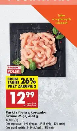 Biedronka Paski z fileta z kurczaka Kraina Mięs oferta