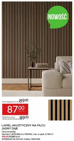 Abra LAMEL AKUSTYCZNY NA FILCU JASNY DĄB oferta
