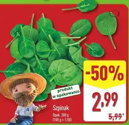 ALDI Szpinak 1 opak. Aldi oferta
