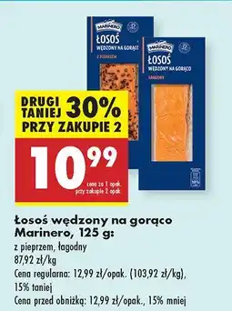 Biedronka Łosoś wędzony na gorąco z pieprzem Marinero oferta