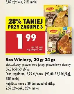 Biedronka Sos pieczeniowy jasny Winiary oferta