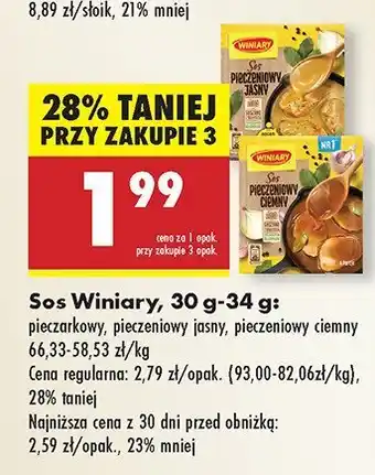Biedronka Sos pieczeniowy jasny Winiary oferta
