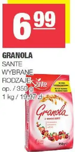 Spar Granola Sante oferta