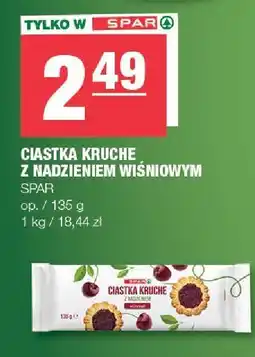 Spar Ciastka kruche z nadzieniem wiśniowym Spar oferta