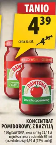 Arhelan Koncentrat pomidorowy z bazylią Dawtona oferta