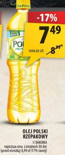 Arhelan Olej polski rzepakowy Bliżej Natury oferta