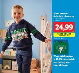 Lidl Bluza dresowa dziecięca z bawełną oferta