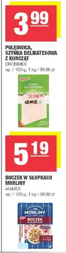Spar Boczek w słupkach Morliny Animex oferta