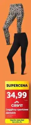 Lidl Crivit Legginsy sportowe damskie oferta