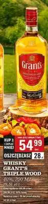 Biedronka WHISKY GRANT'S TRIPLE WOOD 40%, 700 ML oferta