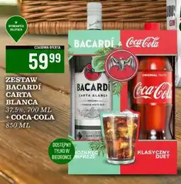 Biedronka ZESTAW BACARDÍ CARTA BLANCA oferta