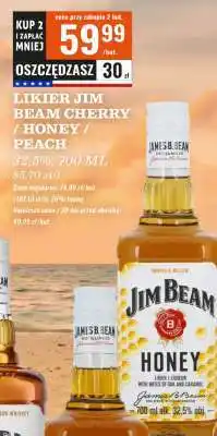 Biedronka LIKIER JIM BEAM CHERRY / HONEY / PEACH oferta