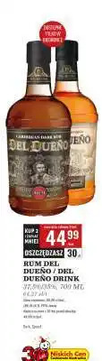Biedronka RUM DEL DUEÑO / DEL DUEÑO DRINK 37,5%/38%, 700 ML oferta