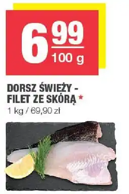 Spar Dorsz świeży - filet ze skórą SPAR oferta
