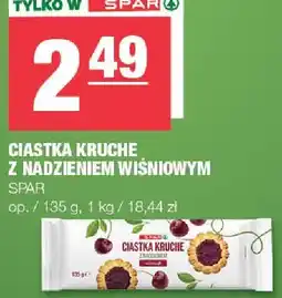 Spar Ciastka kruche z nadzieniem wiśniowym SPAR oferta