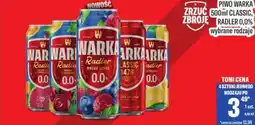 TomiMarkt PIWO WARKA ZRZUĆ CLASSIC, RADLER 0,0% oferta
