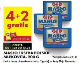 Biedronka Masło ekstra Mlekovita Polskie oferta
