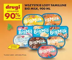 Biedronka Lody truskawki intense Algida Big Milk oferta
