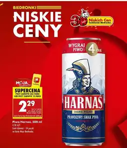 Biedronka Piwo Harnaś Jasne Pełne oferta