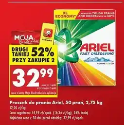 Biedronka Proszek do prania alpine color Ariel oferta