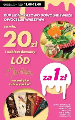 Biedronka Owoce i warzywa oferta